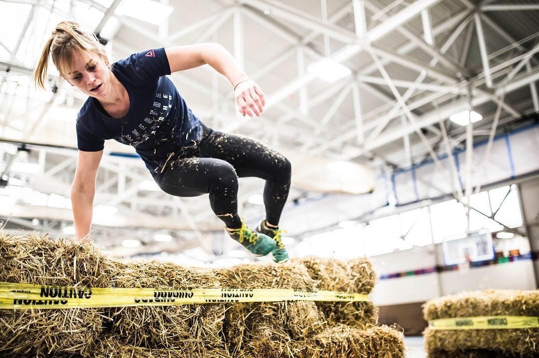 Boston Iron Grit athletes competing at an outdoor throwdown